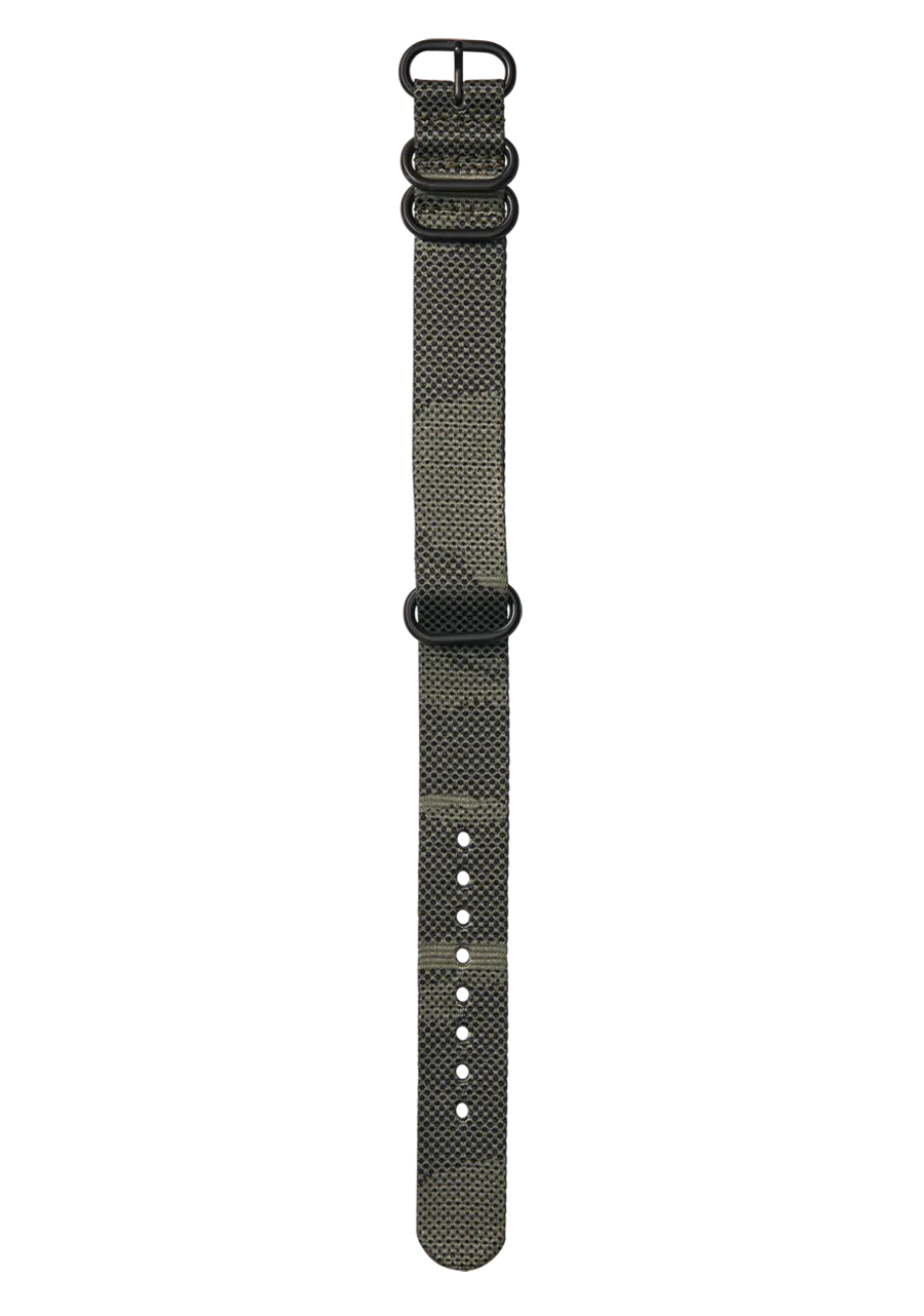 20mm Recycled One Piece Band - Olive Dot Camo