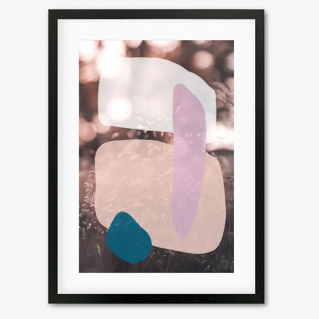 Abstract Field With Colours Framed Art