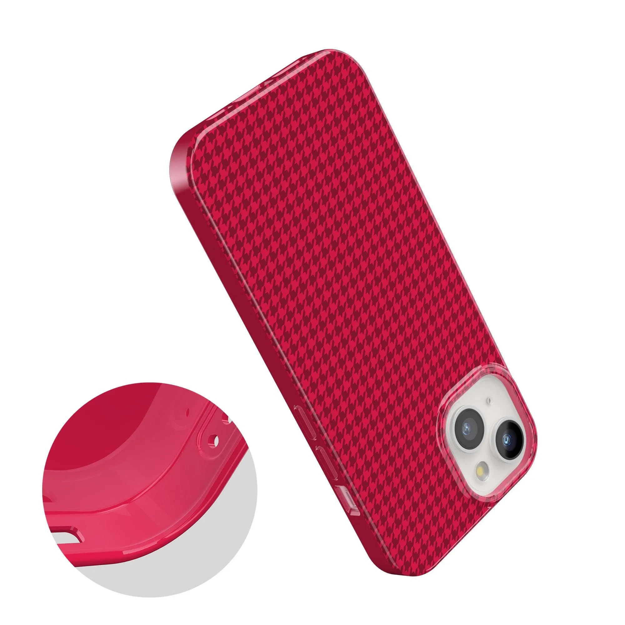 Best Dressed | Red Houndstooth Case