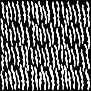 Black abstract  wavy shapes