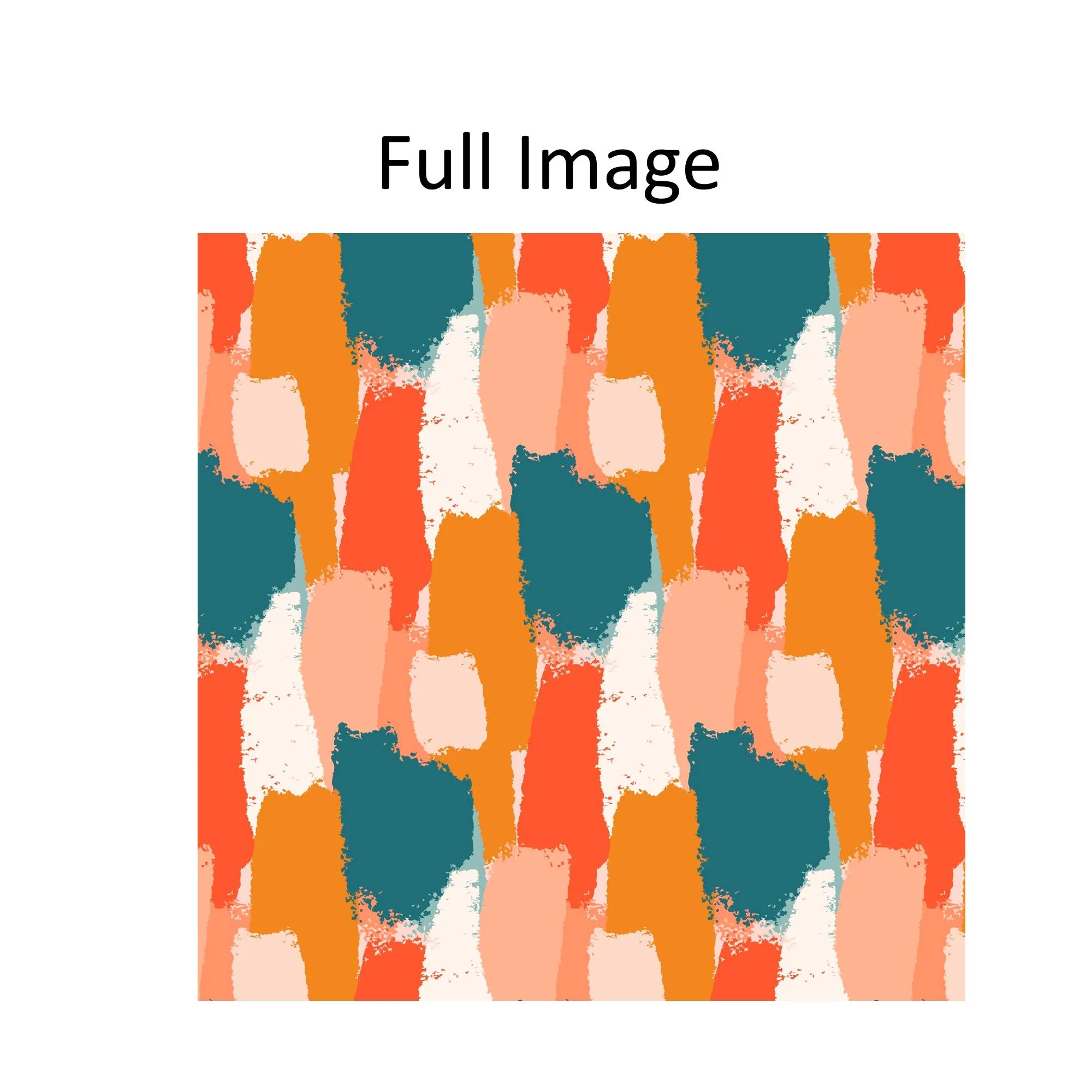 Bold Brush Paint Window Roman Shade