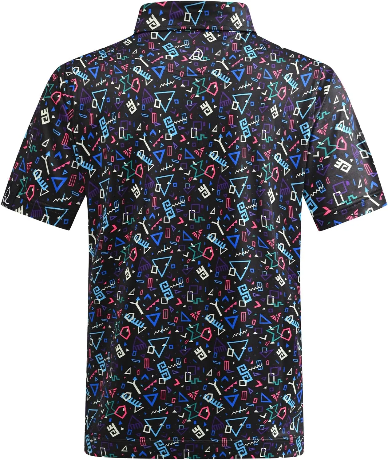 DEOLAX Mens Golf Shirt Fashion Prints Athletic Mens Polo Shirts Short Sleeve Classic Casual Dry Fit Soft Golf Shirts for Men