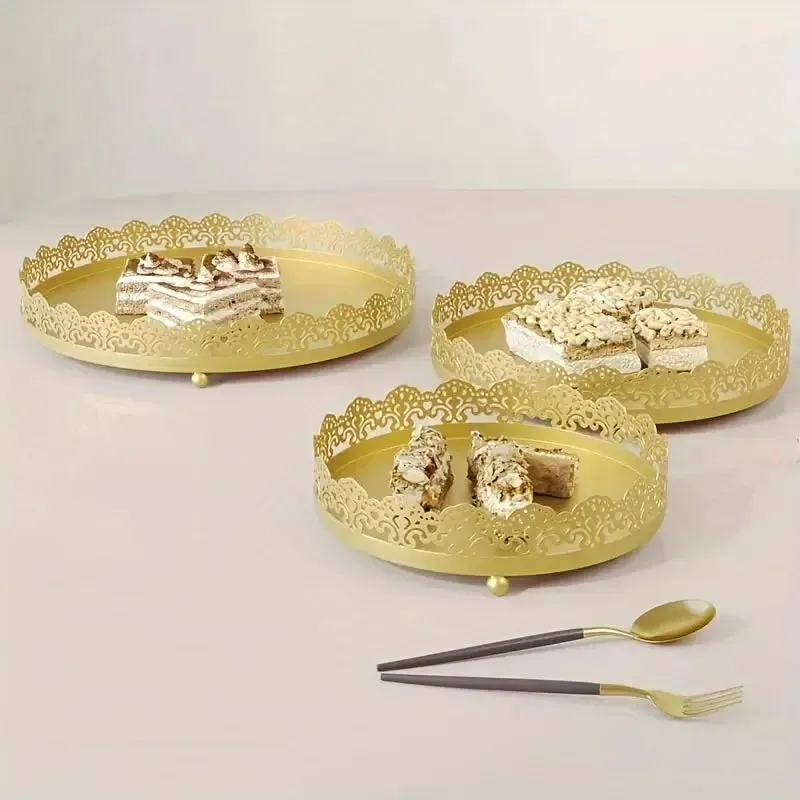 Elegant Lace Display Tray Set