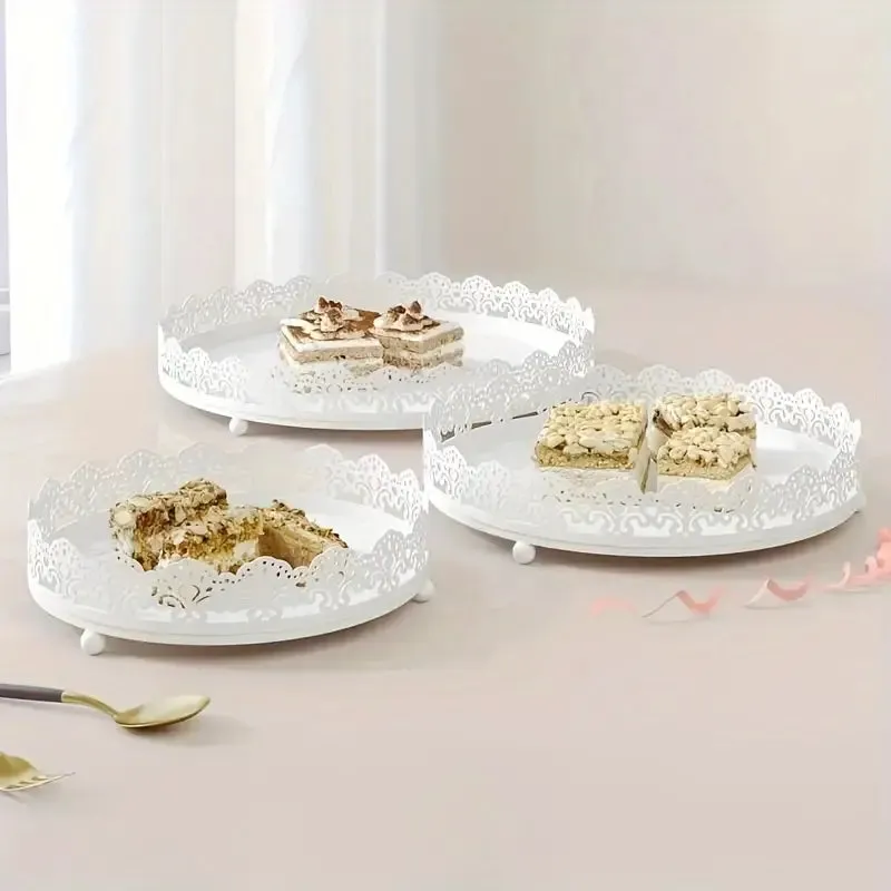 Elegant Lace Display Tray Set