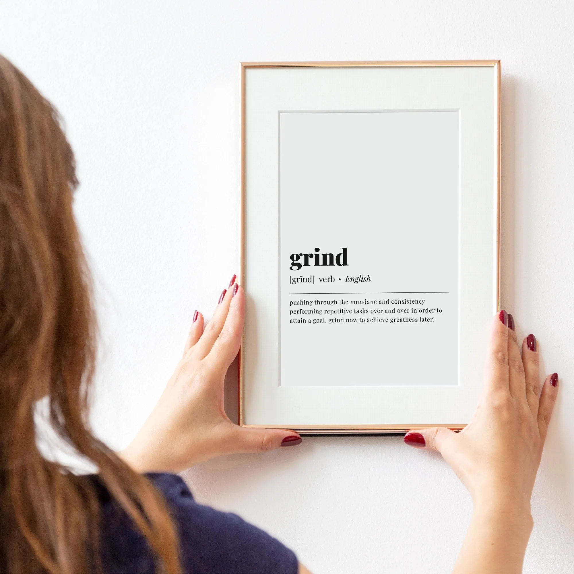 Grind Definition Print Instant Download