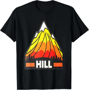 Hill Vibrant Mountain Landscape Graphic Art T-Shirt