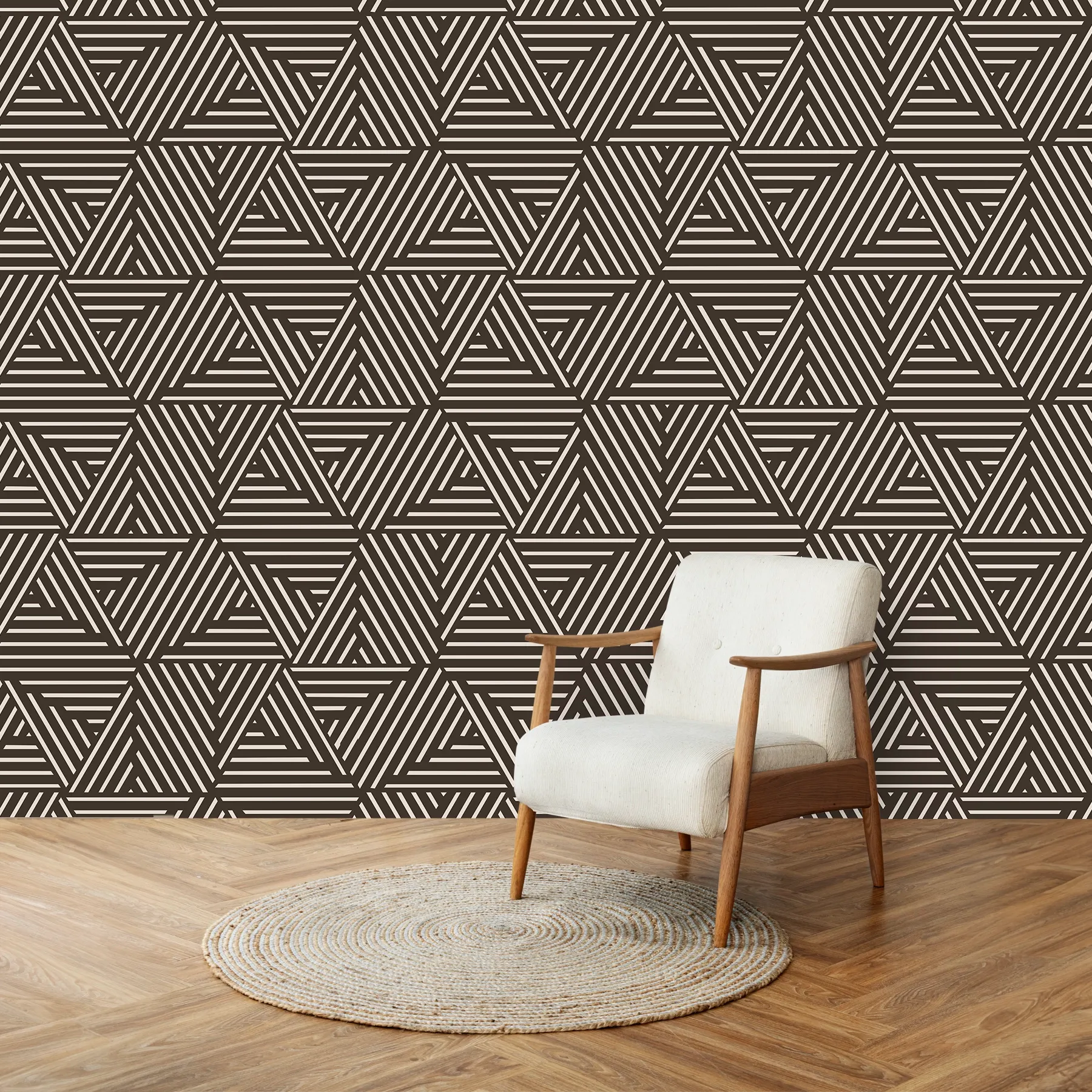 Mirage Abstract and Geometric Theme Modern Room Wallpaper