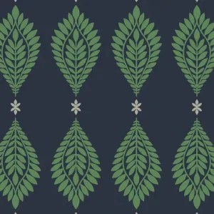 Mirasol Palm Frond Luxe Retreat Wallpaper