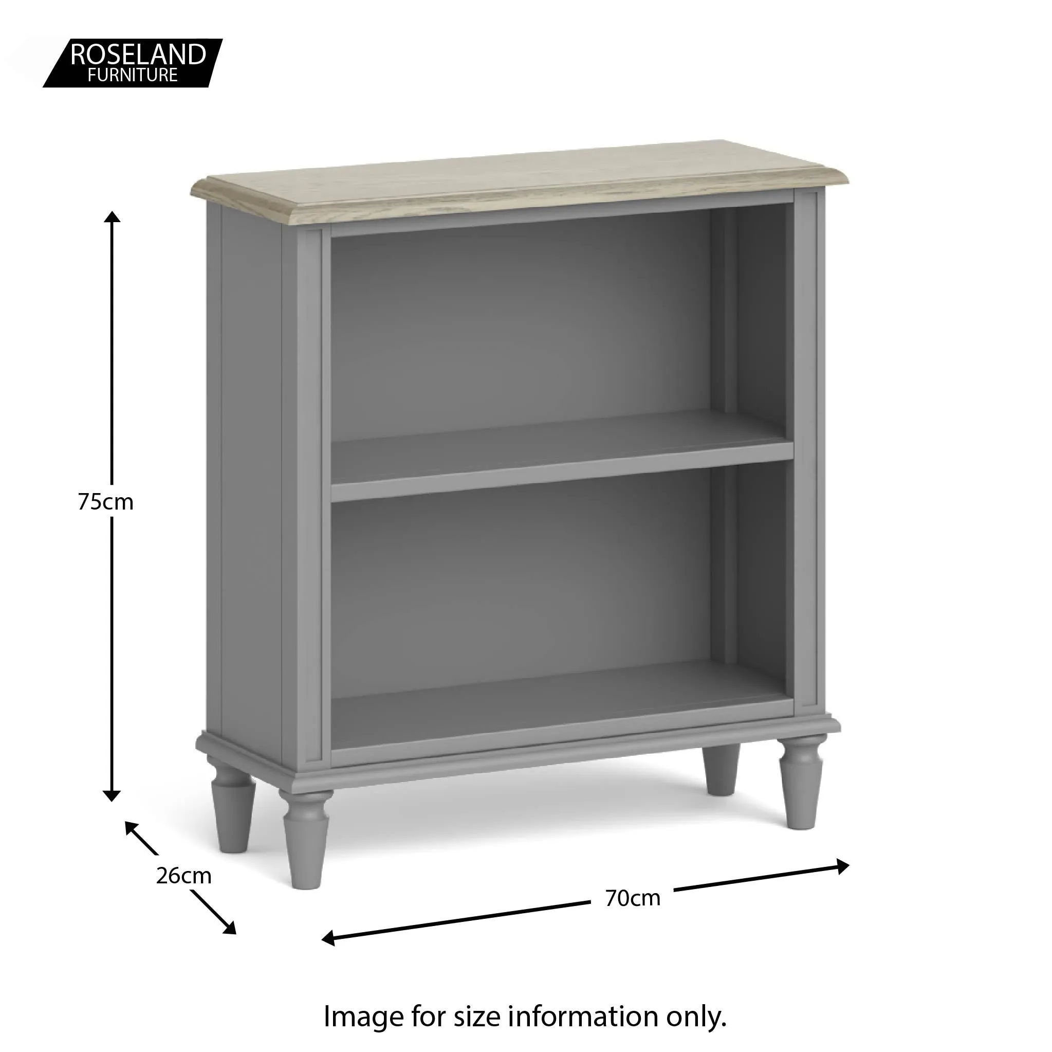 Mulsanne Grey Small Bookcase