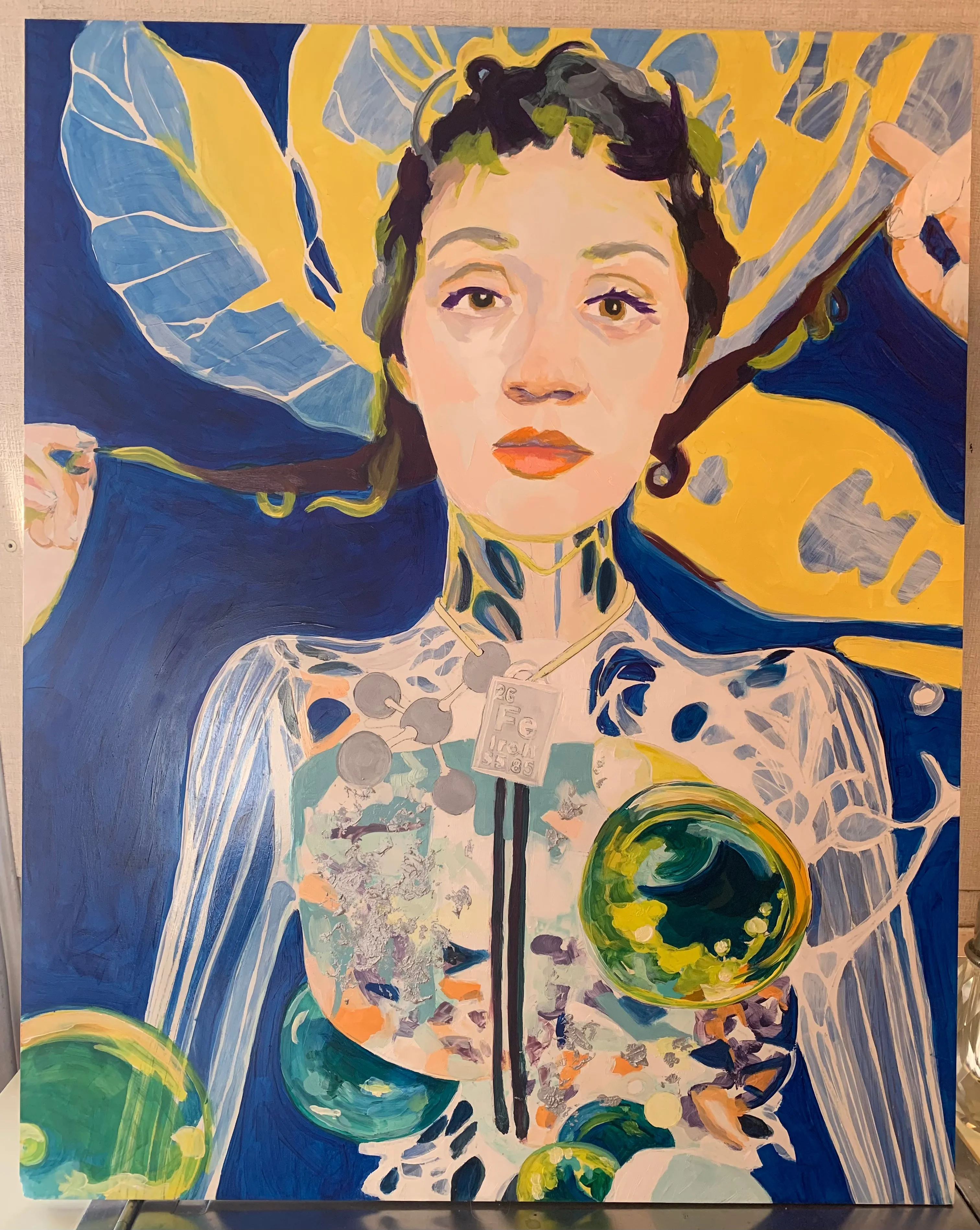 Original Oil Painting - ‘metallic bond’