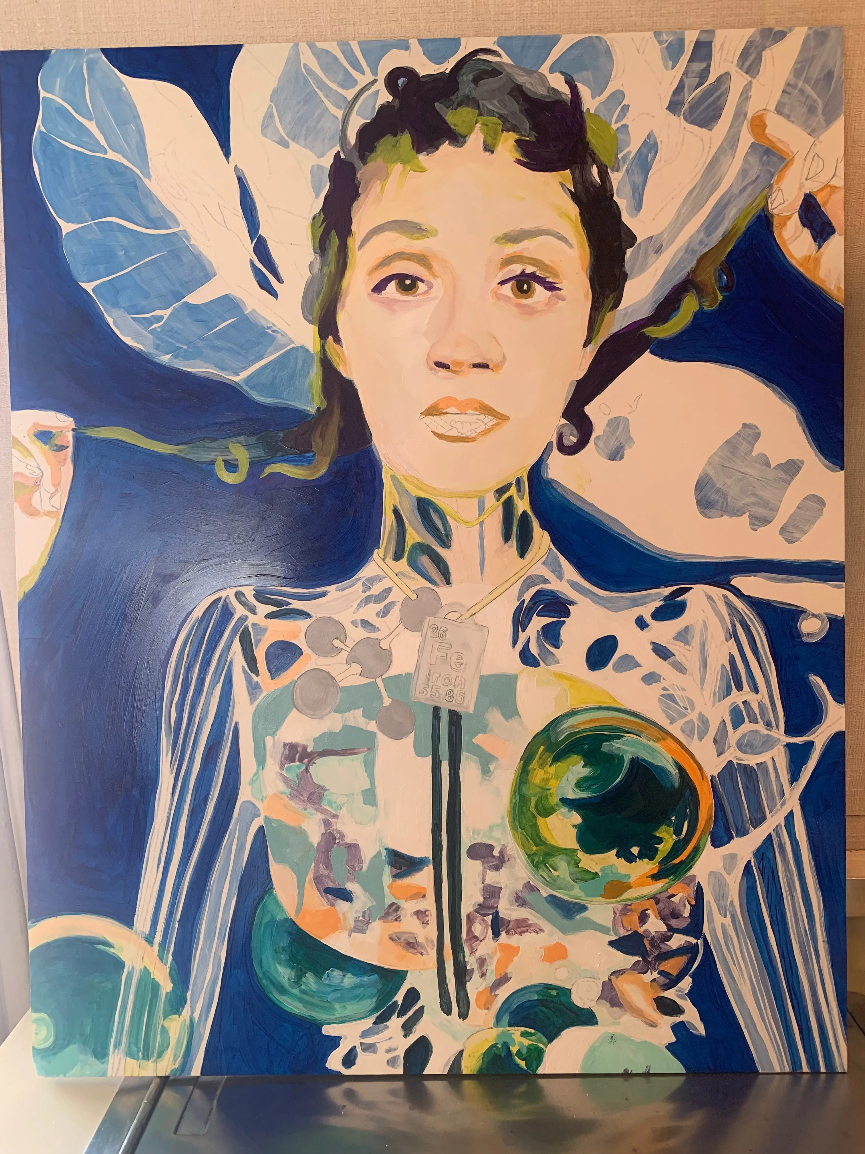 Original Oil Painting - ‘metallic bond’