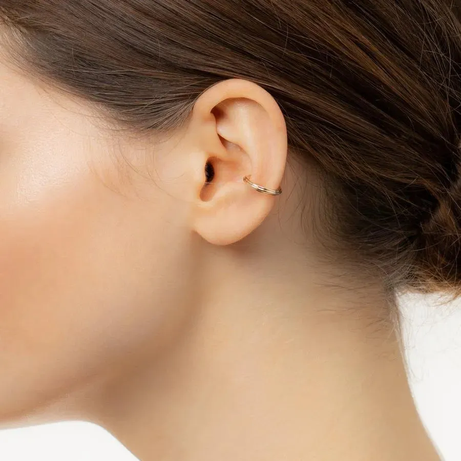 Small Dune Round Ear Cuff