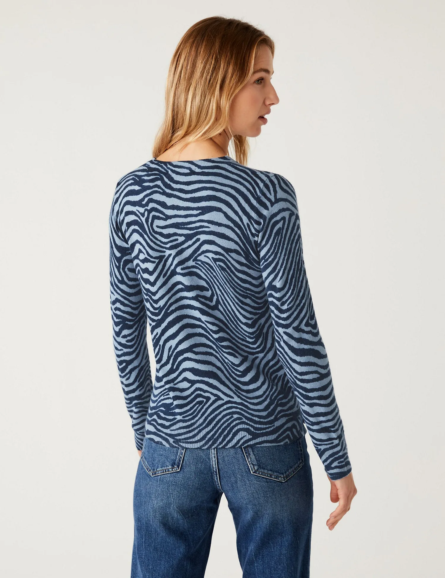 Supersoft Animal Print Crew Neck Jumper