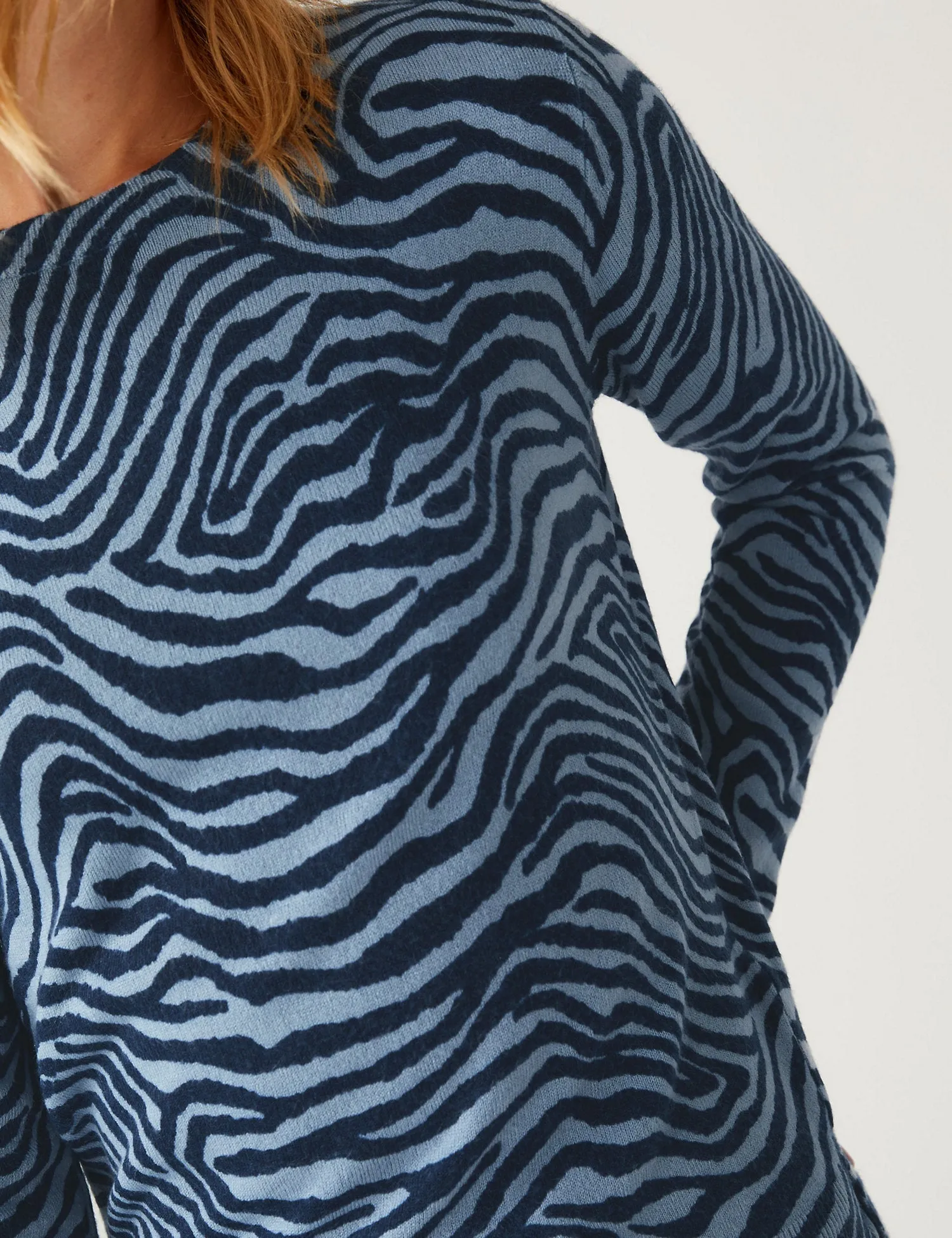 Supersoft Animal Print Crew Neck Jumper