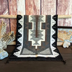 Two Grey Hills Navajo Rug by Aileen Curtis SWT-NR198