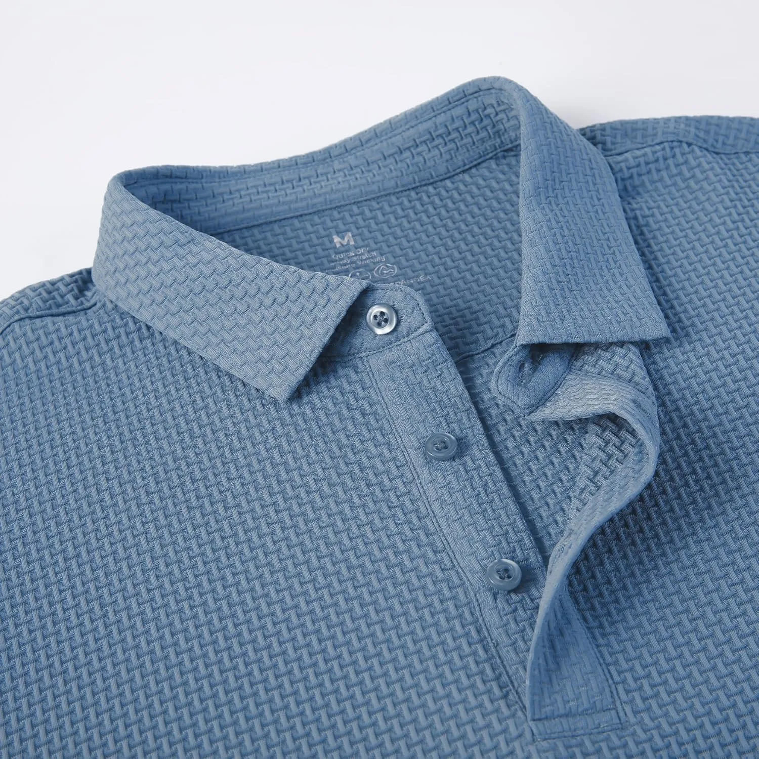 WARHORSEE Golf Polo Shirts for Men Short Sleeve Wrinkle Free 4 Way Stretch Moisture Wicking Performance Collared Tshirts