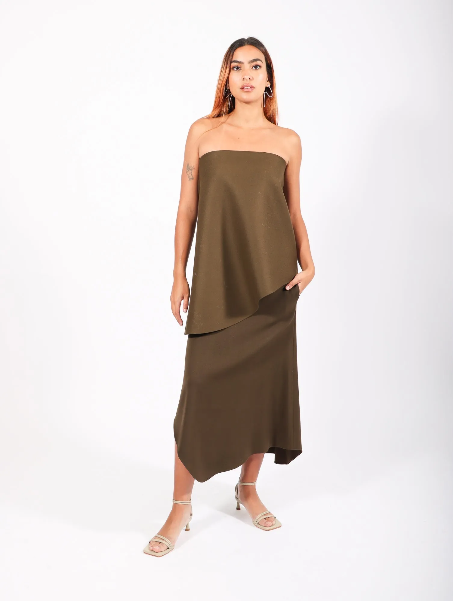 Wave Bustier in Alga by Calcaterra