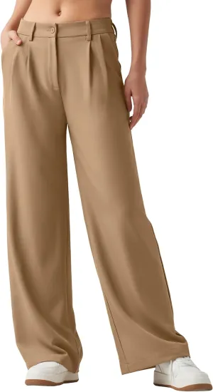 Willit Women's Work Pants Wide Leg Dress Pants High Waisted Casual Slacks Business Office Pants with Pockets 28"/30"/32"