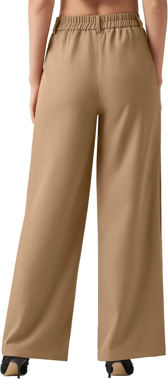 Willit Women's Work Pants Wide Leg Dress Pants High Waisted Casual Slacks Business Office Pants with Pockets 28"/30"/32"