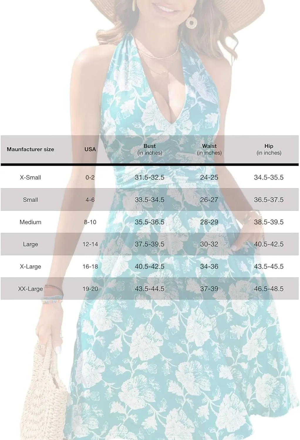 Women's Summer Sundress Sleeveless Halter Neck Spring 2025 Floral with Pocket Elastic Waist Ruffle Mini Dresses