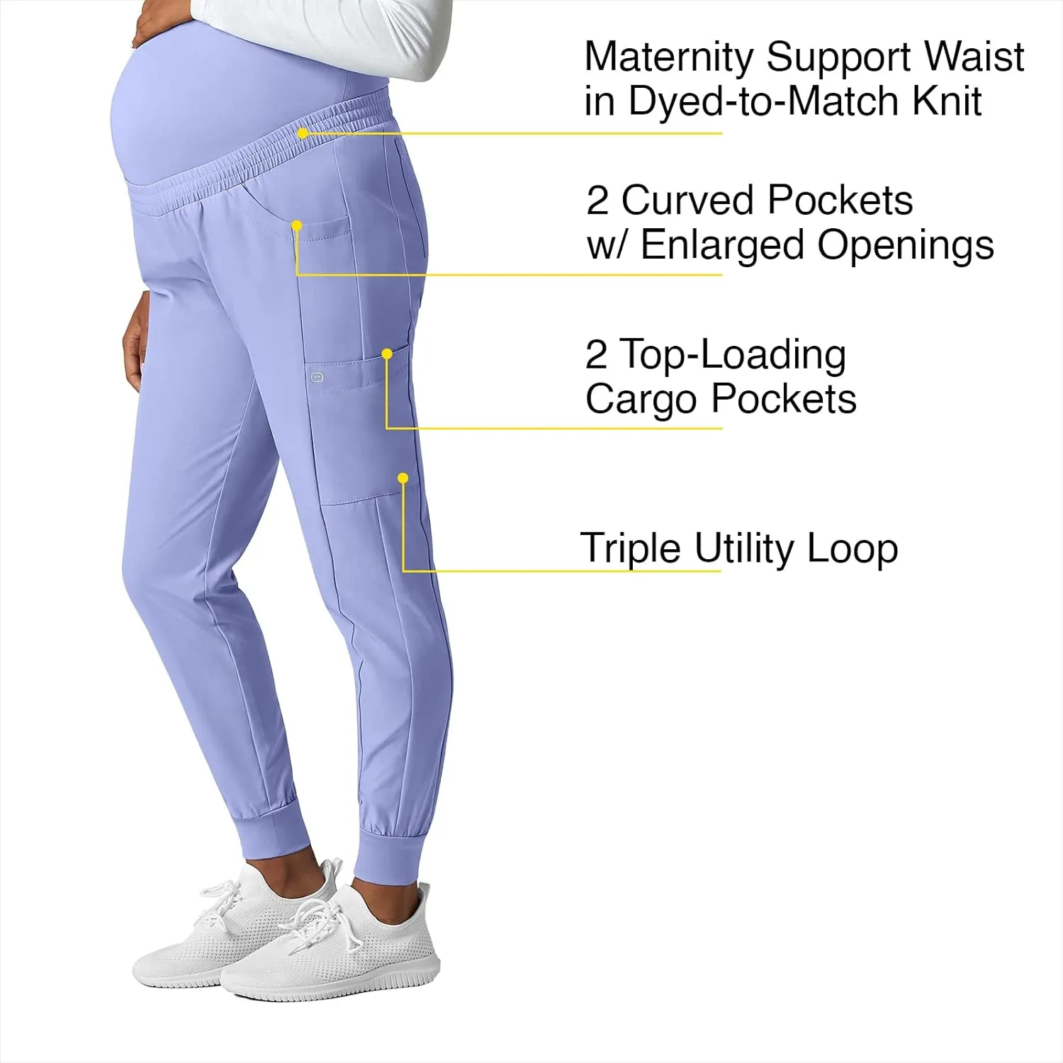 WonderWink Women's Maternity Jogger Scrub Pant