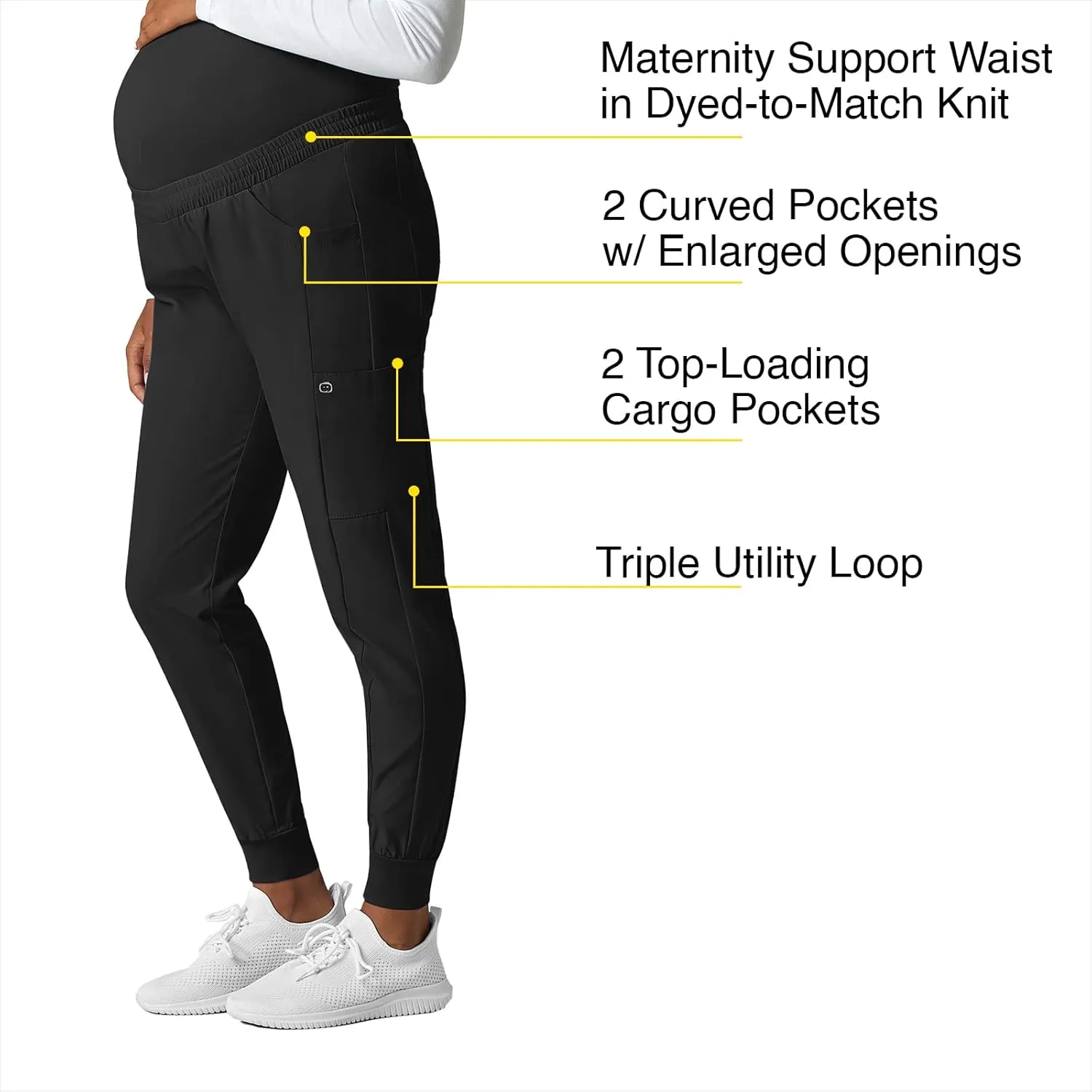 WonderWink Women's Maternity Jogger Scrub Pant