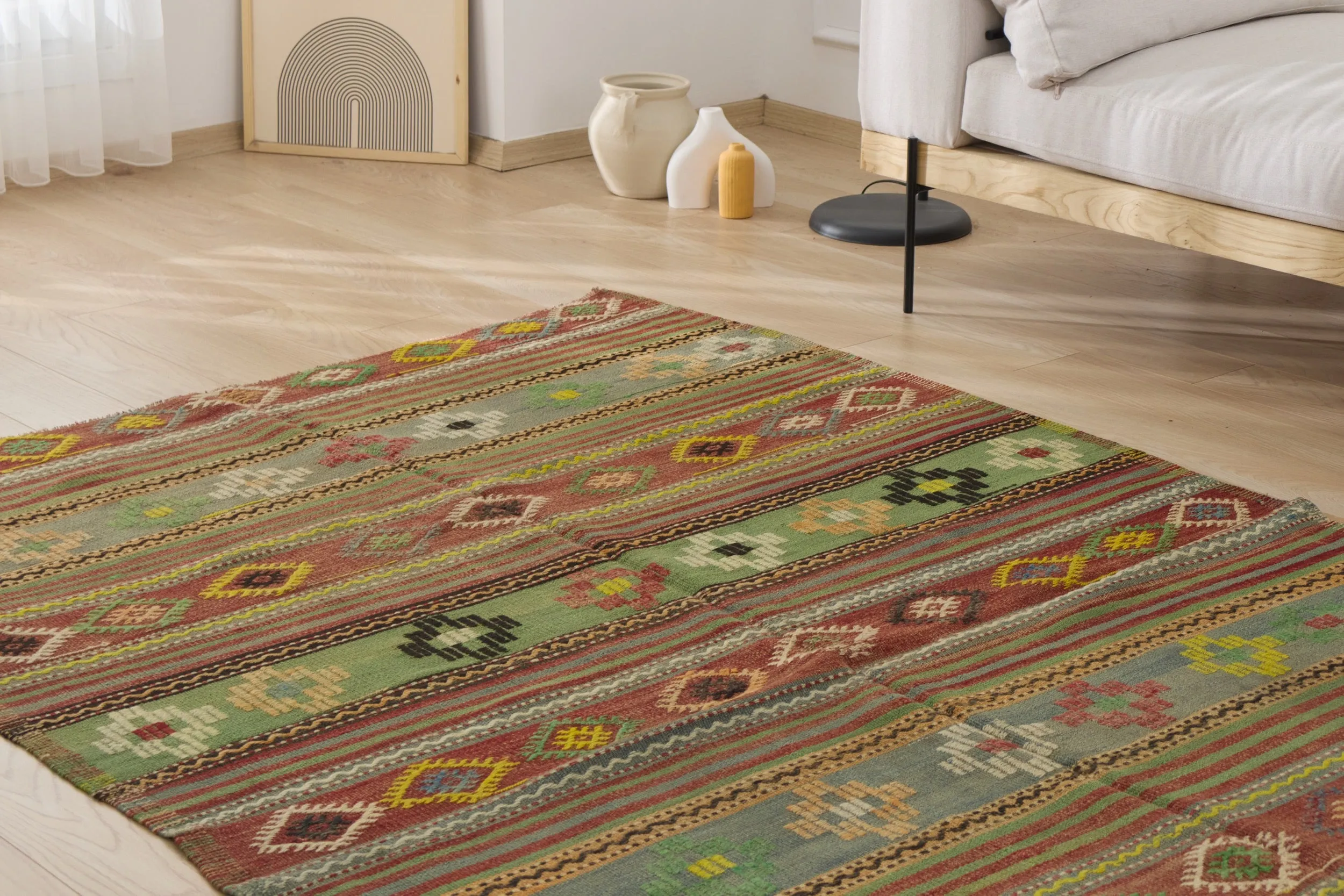 Yadira - Vintage Turkish Kilim Rug