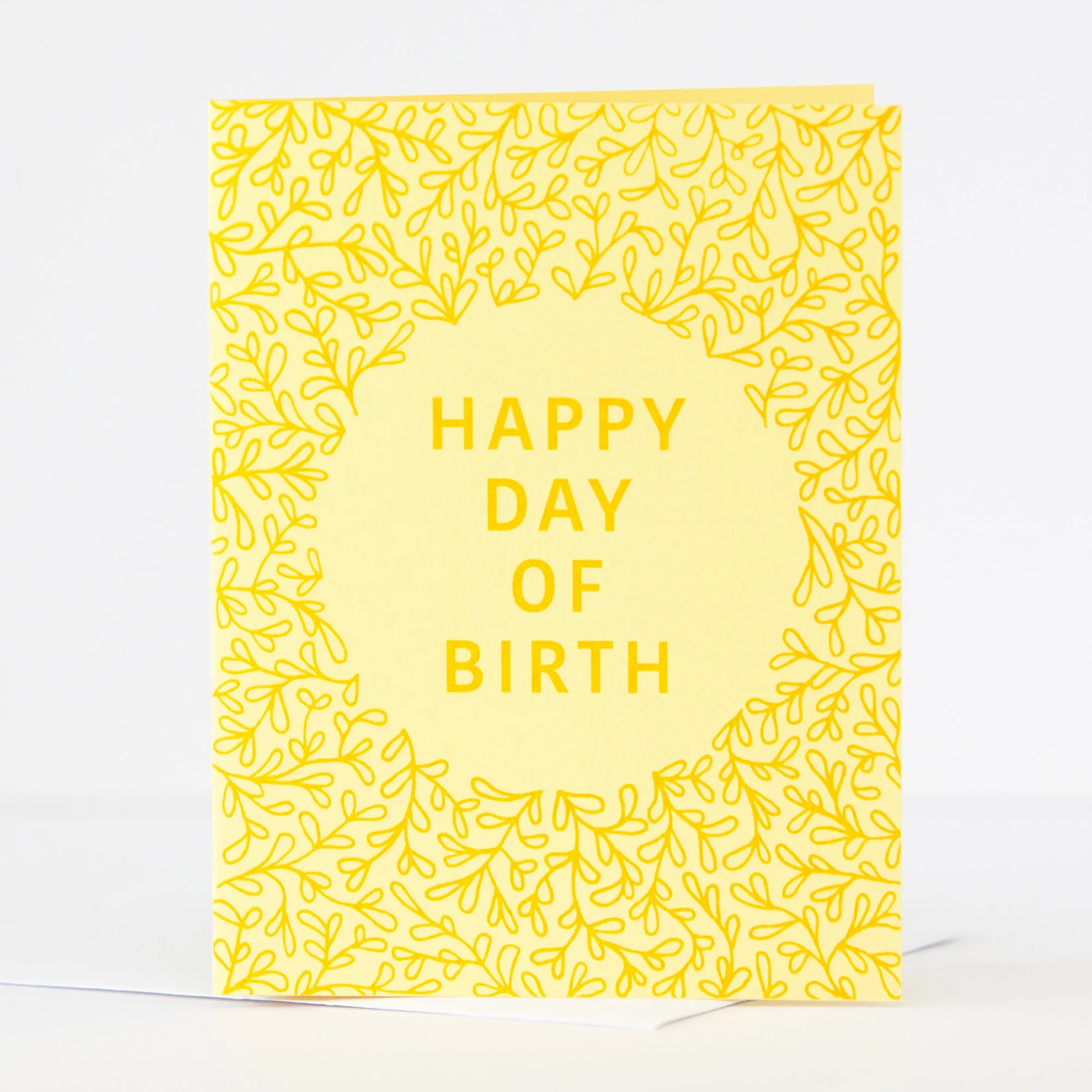 yellow birthday card, happy day of birth funny birthday card