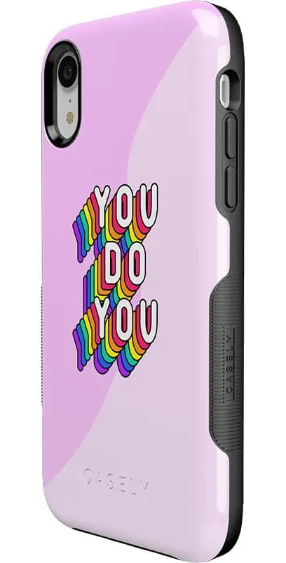 YOU DO YOU | Purple Print iPhone Case