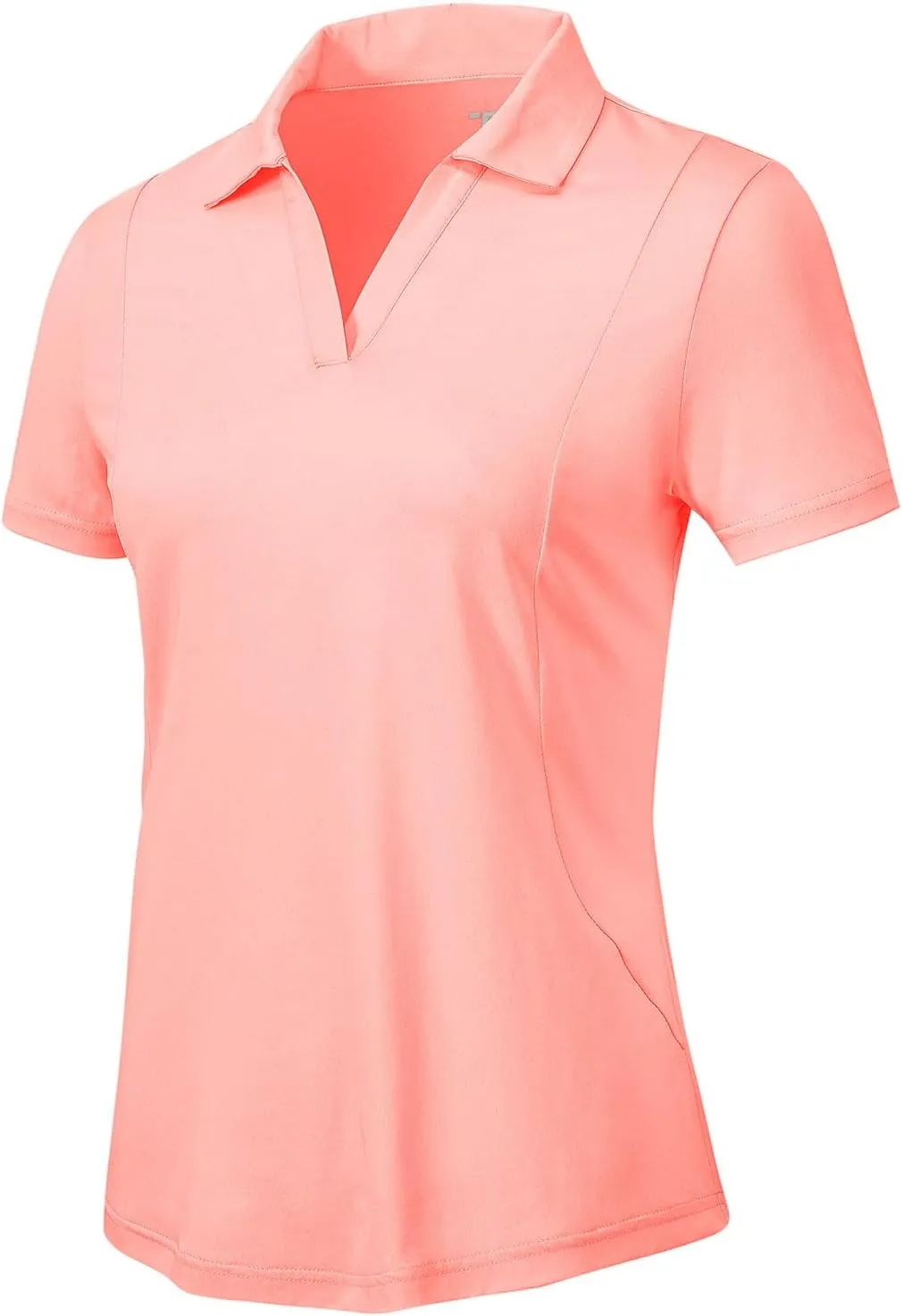 YSENTO Womens Golf Apparel Shirts Clothes V-Neck Tops Collared UPF 50  Dry Fit Short Sleeve Tennis Polo Shirts